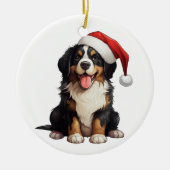 Custom Fun Bernese Mountain Dog Keramik Ornament (Vorne)