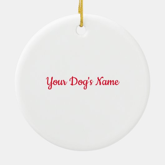 Custom Fun Bernese Mountain Dog Keramik Ornament (Hinten)