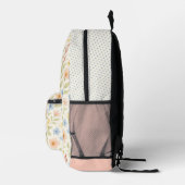 Custom Fun Classy Shabby Französisch Floral Art Mu Bedruckter Rucksack (Rechts)