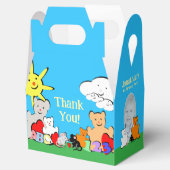 Custom Fun Cute Animals Birthday Party Geschenkschachtel (Geöffnet)
