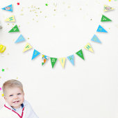 Custom Fun Cute Animals Birthday Party Wimpelkette