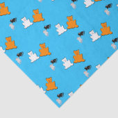 Custom Fun Cute Animals Birthday Seidenpapier (Detail)