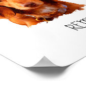 Custom Fun Dackel Wall Art Poster (Ecke)