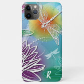 Custom Fun Dragonfly Farbenfrohe Moderne Frühlings Case-Mate iPhone Hülle (Rückseite)