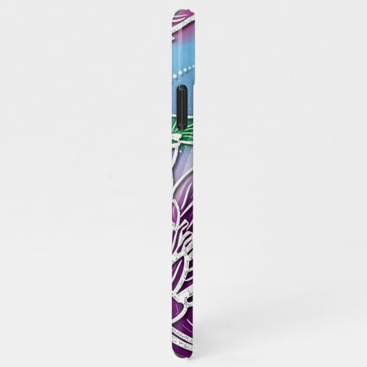 Custom Fun Dragonfly Farbenfrohe Moderne Frühlings iPhone Hülle (Rechte Seite)