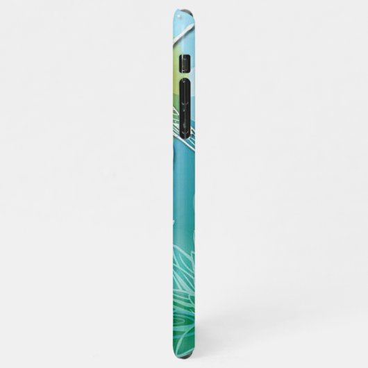 Custom Fun Dragonfly Farbenfrohe Moderne Frühlings iPhone Hülle (Linke Seite)