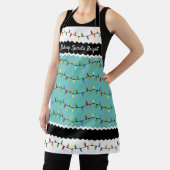 Custom Fun Festive Weihnachtsbaum Lichter Muster Schürze (InSitu)