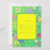 Custom Fun Floral Einladung (Rückseite)