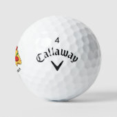 Custom Fun Food Pizza Design Golf Balls - Gift Set Golfball (Logo)