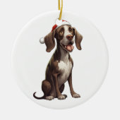 Custom Fun German Kurzhaarwein Keramik Ornament (Vorne)