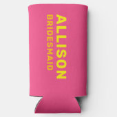 Custom Fun Modern Bachelorette Summer Beach Trip Selters Dosenkühler (Rückseite)