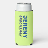 Custom Fun Moderne Coole Bachelor Summer Beach Tri Selters Dosenkühler (Seltzer Vorderseite)