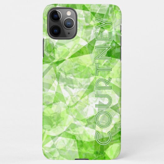 Custom Fun Modernes Retro Polygon Mosaik Art Muste iPhone Hülle (Rückseite)