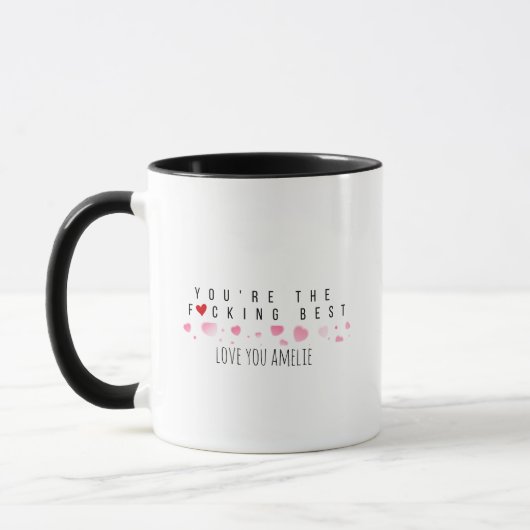 Custom Fun Niedlich Sie sind die beste Rose Tasse (Links)