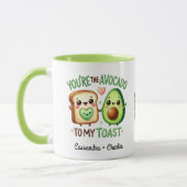 Custom Fun Paare "Avocado to My Toast" Tasse (Links)