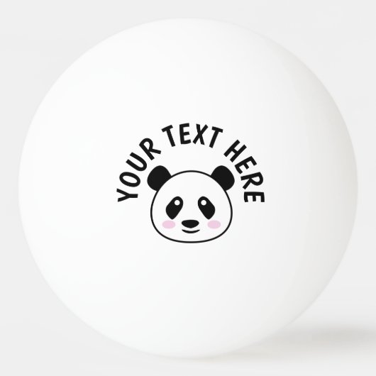 Custom fun Panda Tischtennis Tischtennisball Pong (Vorderseite)
