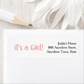 Custom Fun Pink Es ist ein Mädchen Baby Dusche Rüc (Insitu)