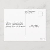 Custom Fun St Patricks Day Irish Zeppelin Airship Postkarte (Rückseite)