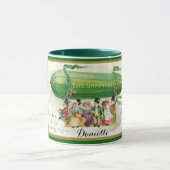 Custom Fun St Patricks Day Irish Zeppelin Airship Tasse (Zentrum)