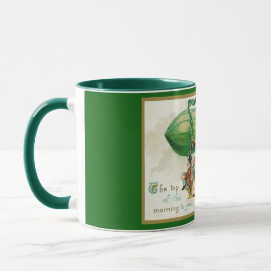 Custom Fun St Patricks Day Irish Zeppelin Airship Tasse (Links)