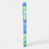 Custom Fun Summer Colorful Chic Stripes Muster iPhone Hülle (Linke Seite)