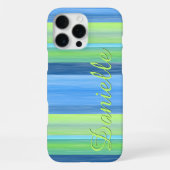 Custom Fun Summer Colorful Chic Stripes Muster iPhone Hülle (Rückseite)