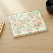 Custom Fun Tropical Pineapse Fruit Floral Muster Post-it Klebezettel