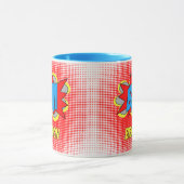 Custom Fun Vintages Comic Book Pop Art Style BAM! Tasse (Zentrum)