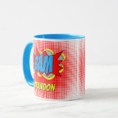 Custom Fun Vintages Comic Book Pop Art Style BAM! Tasse (Vorderseite Links)