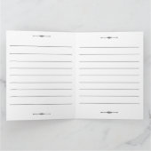 Custom Fun Vows Wedding Newspapers Vows Karte (Innenseite)