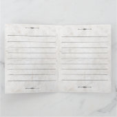 Custom Fun Vows Wedding Newspapers Vows Karte (Innenseite)