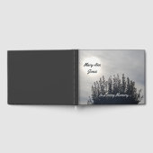 Custom Funerary Guest Book Cloudy Tree Fotografy Gästebuch (Voll)