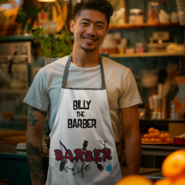 Custom Funky Barber Shop Schürze
