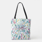 Custom Funky Happy Summer Punkts Pattern Tasche (Rückseite)