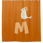 Custom Funny Bird Duschvorhang (Vorderseite)