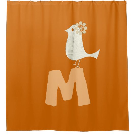 Custom Funny Bird Duschvorhang (Vorderseite)