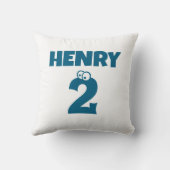 Custom Funny Cartoon Eyes Kids' Birthdays Kissen (Rückseite)