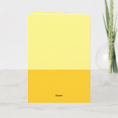 Custom Funny Cat Cartoon zerquetscht Geschenk Gebu Karte (Rückseite)