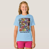 Custom Funny Cats Illustration T-Shirt (Vorne ganz)