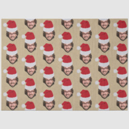 Custom Funny Christmas Weihnachtsmannmütze Face Fo Seidenpapier