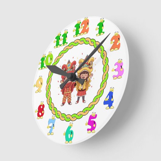 Custom Funny Clock Runde Wanduhr (Winkel)