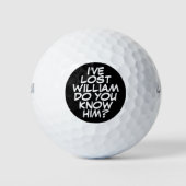 Custom Funny Comic Book Love Golfball (Vorderseite)