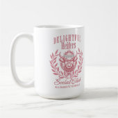 Custom Funny Cow Geschenk für sie, Heifer Social C Kaffeetasse (Links)