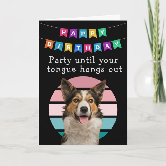 Custom Funny Dog Geburtstagskarte Dankeskarte (Vorderseite)