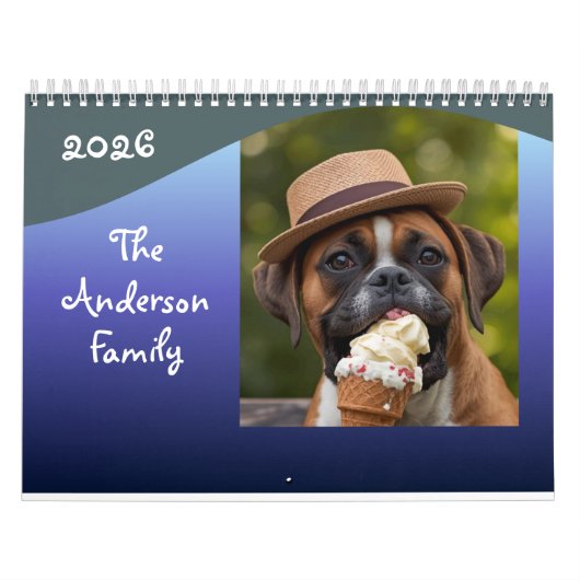 Custom Funny Dog Photo Calendar Personalize Kalender (Titelbild)