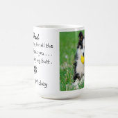Custom Funny Dog Vater Foto Kaffeetasse (Mittel)