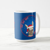 Custom Funny Donkey Santa Pun 2025 Urlaub Kaffeetasse (VorderseiteRechts)