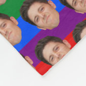 Custom Funny Face Foto Gay Pride Rainbow Blanket Fleecedecke (Ecke)