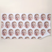 Custom Funny Face  Personalized Photo Gift Strandtuch (Vorderseite)