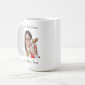 Custom Funny Face Photo Coffee Mug Kaffeetasse (Vorderseite Links)
